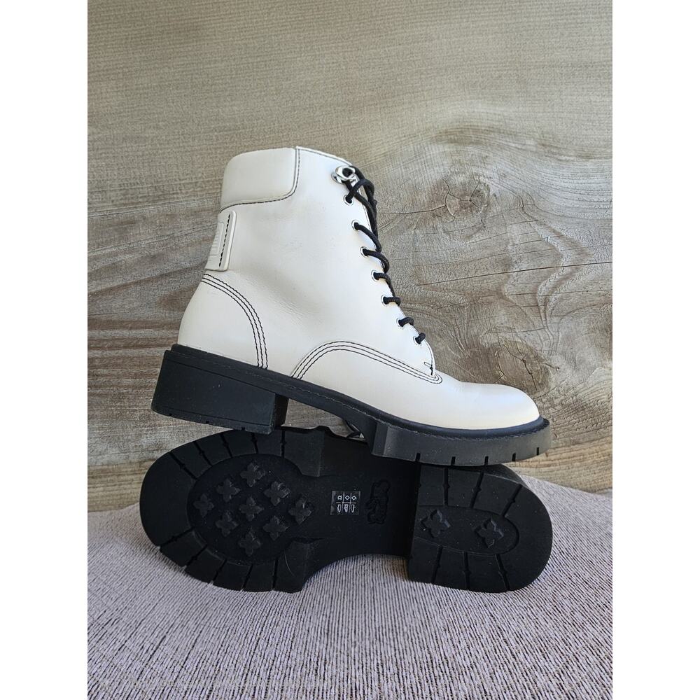 coach leather ankle boots